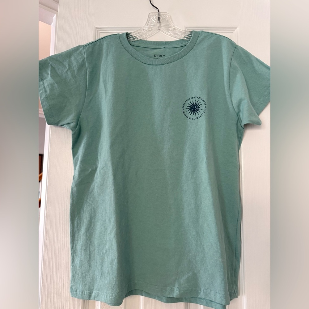 Roxy Women Teal Short Sleeve Tee